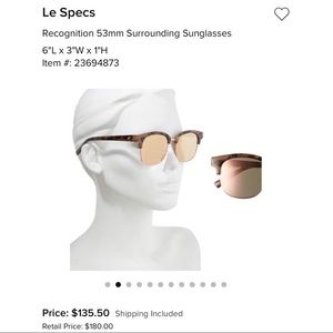 Le Specs Sunglasses worn once🌞